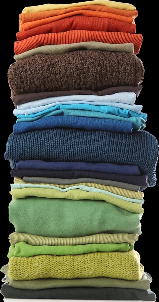 Stacked clothes